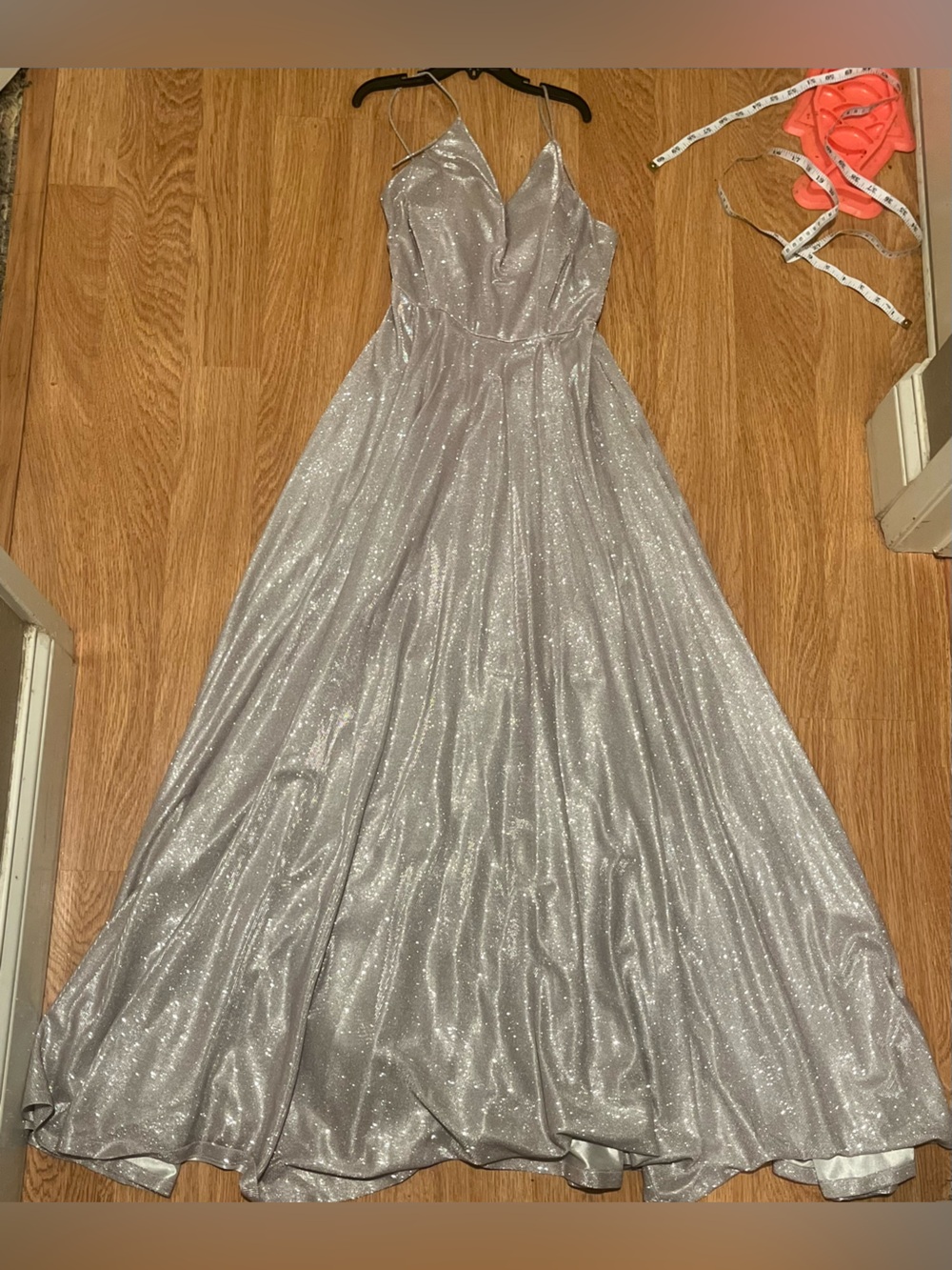 Windsor Glitter V-Neck Dress - Picture 1 of 5